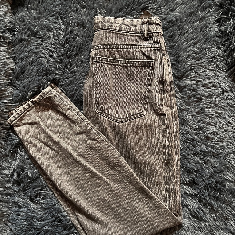 Zara Woman Black and Gray Denim Pants